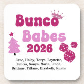 Personalized Name Bunco Babes  コースター (正面)
