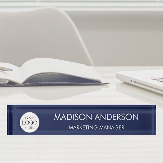 Personalized Name Business Logo Modern Template デスクネームプレート
