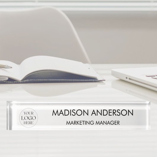 Personalized Name Business Logo Modern Template デスクネームプレート