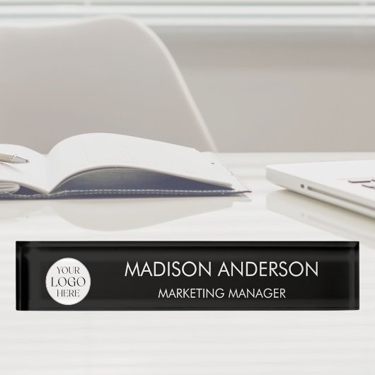 Personalized Name Business Logo Modern Template デスクネームプレート