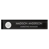 Personalized Name Business Logo Modern Template デスクネームプレート (正面)