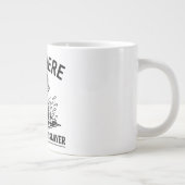 Personalized Name Classic Bass Fishing Storm ジャンボコーヒーマグカップ (右)