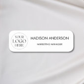 Personalized Name Company Business Logo Minimalist 名札