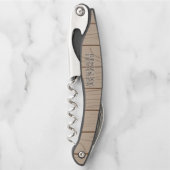 Personalized Name Corkscrew Stylish Wine Opener ソムリエナイフ (正面)