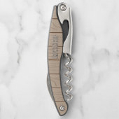 Personalized Name Corkscrew Stylish Wine Opener ソムリエナイフ (裏面)