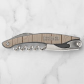 Personalized Name Corkscrew Stylish Wine Opener ソムリエナイフ (裏面)