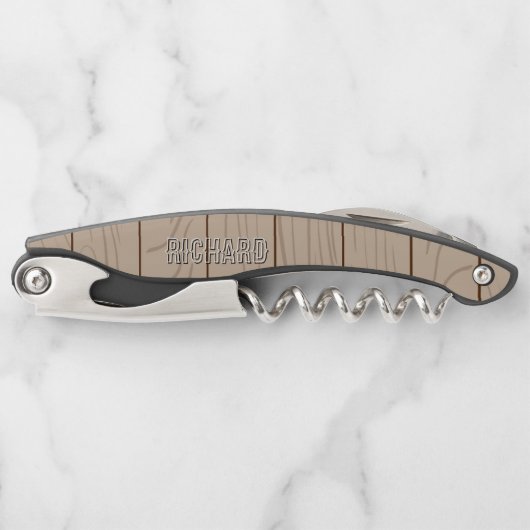 Personalized Name Corkscrew Stylish Wine Opener ソムリエナイフ (正面)