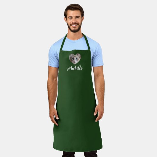 Personalized name, Custom barista apron エプロン (着用した状態)