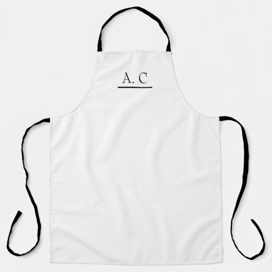 Personalized name, Custom barista apron エプロン (正面)