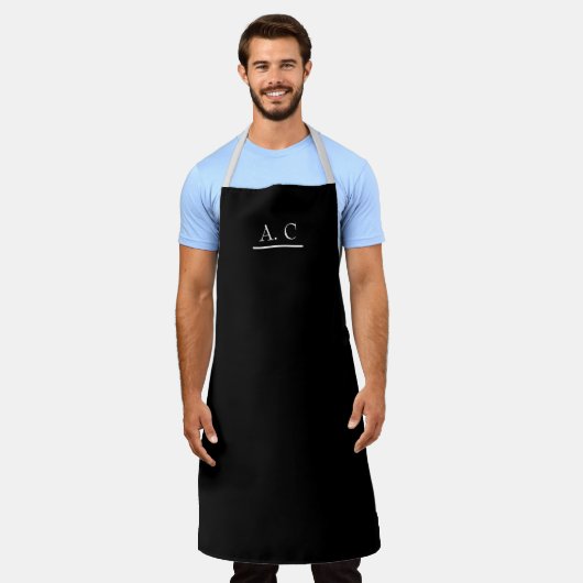 Personalized name, Custom barista apron エプロン (着用した状態)