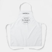 Personalized Name Custom Food Business Logo Simple エプロン (正面)