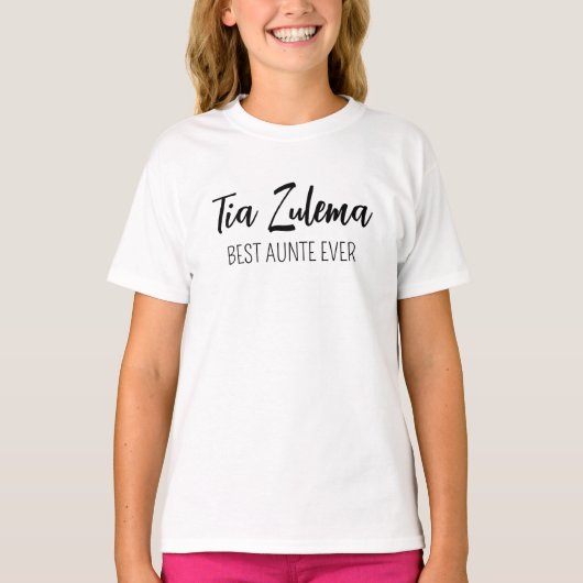 Personalized name • Custom name best aunt • add yo Tシャツ (正面)