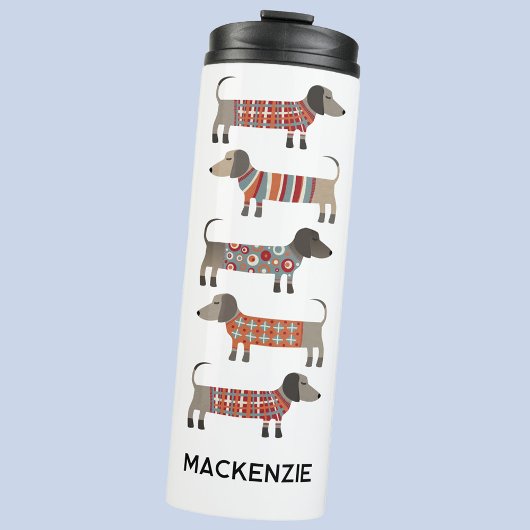 Personalized Name Dachshund Wiener Sausage Dog タンブラー