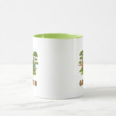 Personalized Name Dinosaur Kids Hot Cocoa マグカップ (中央)