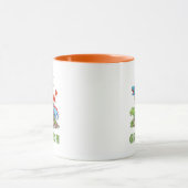 Personalized Name Dinosaur Kids Hot Cocoa マグカップ (中央)