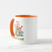 Personalized Name Dinosaur Kids Hot Cocoa マグカップ (正面左)