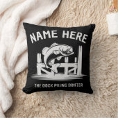 Personalized Name Dock Shadow Bass クッション (ブランケット)