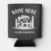 Personalized Name Dock Shadow Bass 缶クーラー (正面)