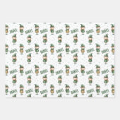 Personalized Name Elf Christmas ラッピングペーパーシート (正面2)