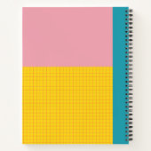Personalized Name Engineering Graph Paper Pink ノートブック (裏面)