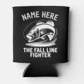 Personalized Name Fall Line Bass 缶クーラー (正面)