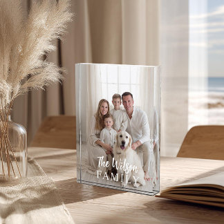Personalized Name Family Photo フォトブロック