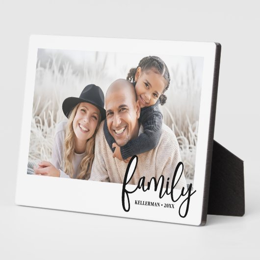Personalized Name Family Photo フォトプラーク (側面)