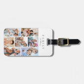 Personalized Name Family Photo Collage ラゲッジタグ (正面横)