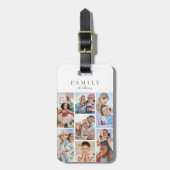 Personalized Name Family Photo Collage ラゲッジタグ (正面縦)