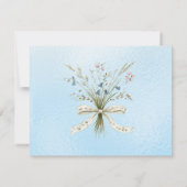 Personalized Name Field Flowers Bouquet Image Flat ノートカード (裏面)