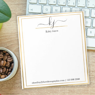 Personalized Name From The Desk Of Notepad ノートパッド