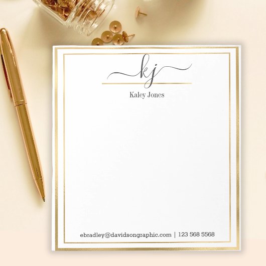 Personalized Name | From The Desk Of Notepad ノートパッド