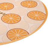 Personalized name fruit orang &brown Cutting Board カッティングボード (角)