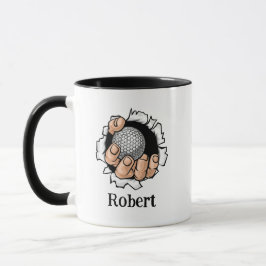 Personalized name Funny golf ball マグカップ