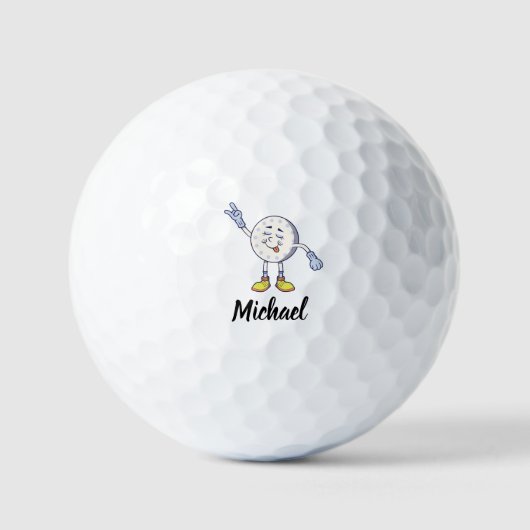 Personalized name funny Golf Balls ゴルフボール (正面)