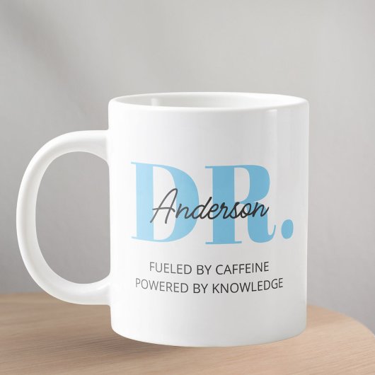 Personalized Name Funny Quote Doctor Graduation ジャンボコーヒーマグカップ