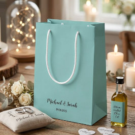 Personalized Name Gift Bags, Ribbon Tie Rope Gift  スモールペーパーバッグ