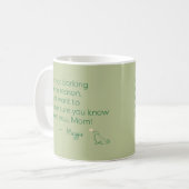 Personalized Name Golden Retriever Dog Mom Gift コーヒーマグカップ (正面左)