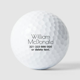 Personalized Name Golf Balls Template ART DECO 8 ゴルフボール