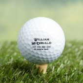 Personalized Name Golf Balls Template DISTRESSED 6 ゴルフボール (インサイチュ 木)