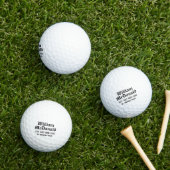 Personalized Name Golf Balls Template GOTHIC 5 ゴルフボール (インサイチュ 芝生)