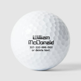 Personalized Name Golf Balls Template SCI-FI 5 ゴルフボール