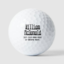 Personalized Name Golf Balls Template SCI-FI 9 ゴルフボール
