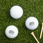 Personalized Name Golf Balls Template SCRIPT 20 ゴルフボール (インサイチュ 芝生)