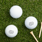 Personalized Name Golf Balls Template SCRIPT 8 ゴルフボール (インサイチュ 芝生)