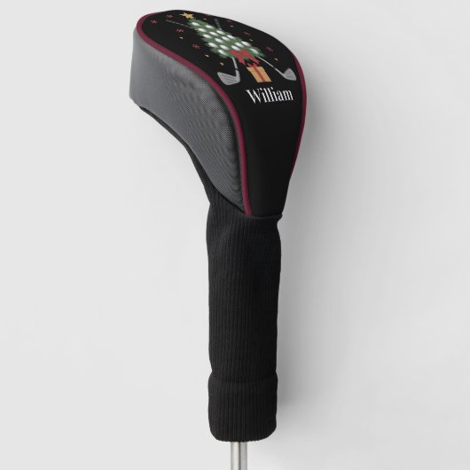 Personalized Name Golf Tree Equipment Christmas  ゴルフヘッドカバー (アングル)