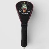 Personalized Name Golf Tree Equipment Christmas  ゴルフヘッドカバー (正面)