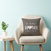 Personalized Name Grey HOME  クッション (椅子)