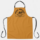 Personalized Name Grill Master Name エプロン (正面)