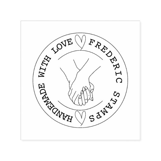 Personalized Name Handmade with Love   セルフインキングスタンプ (デザイン)